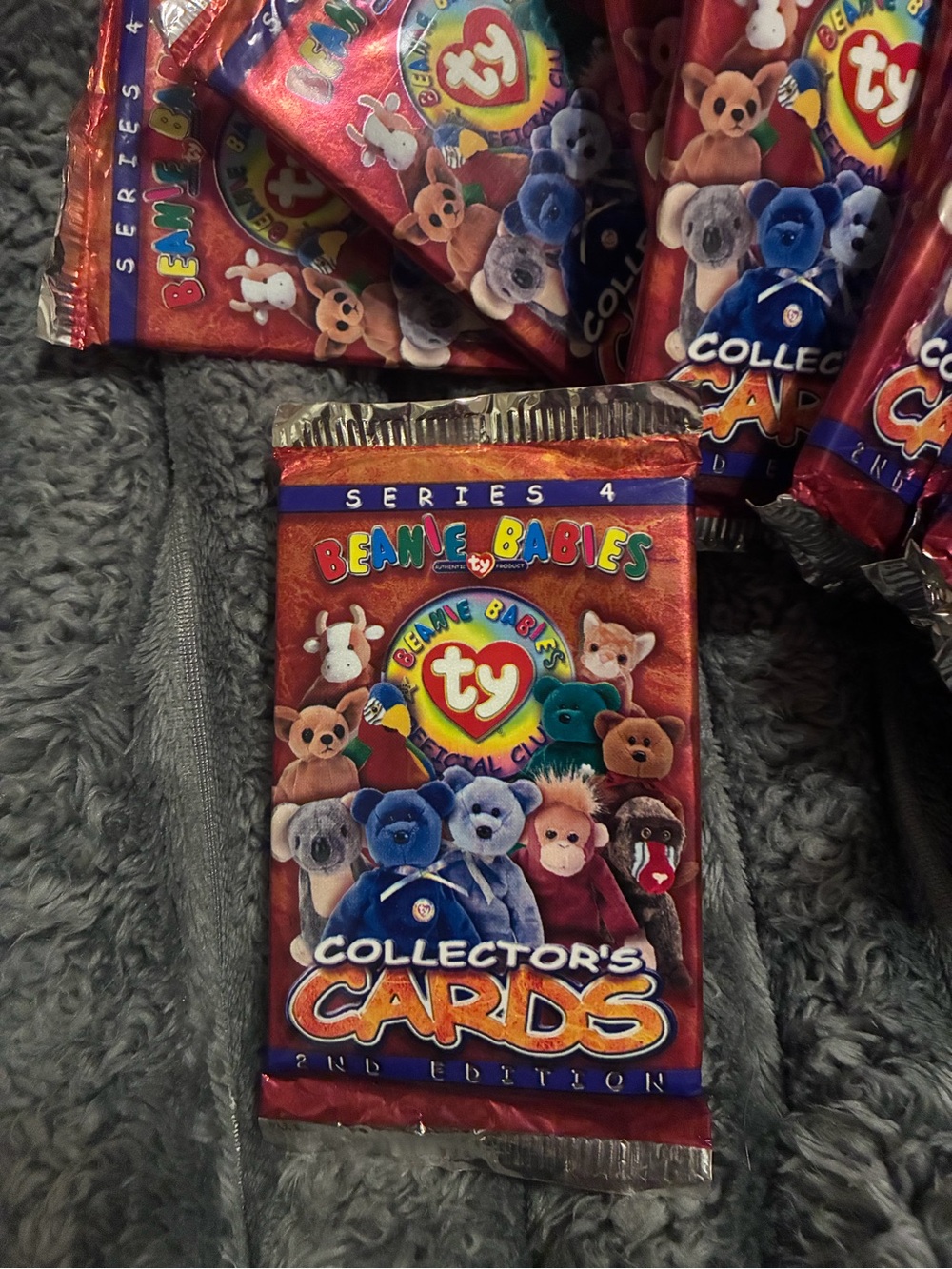 Ty Beanie Babies Collector's Cards Pack - Red and Blue from 1999